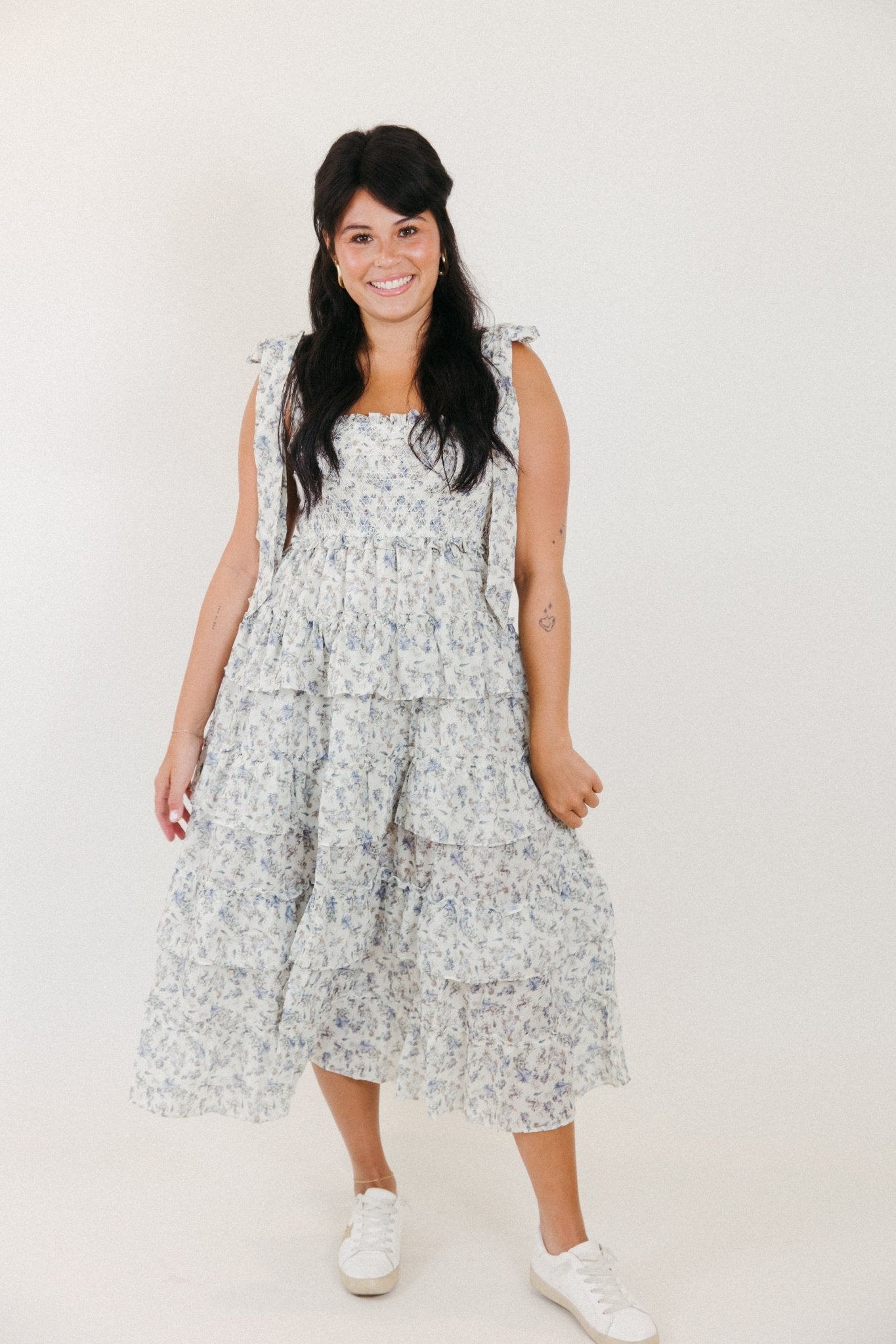 Blair Floral Midi Dress - 3125 Clothing