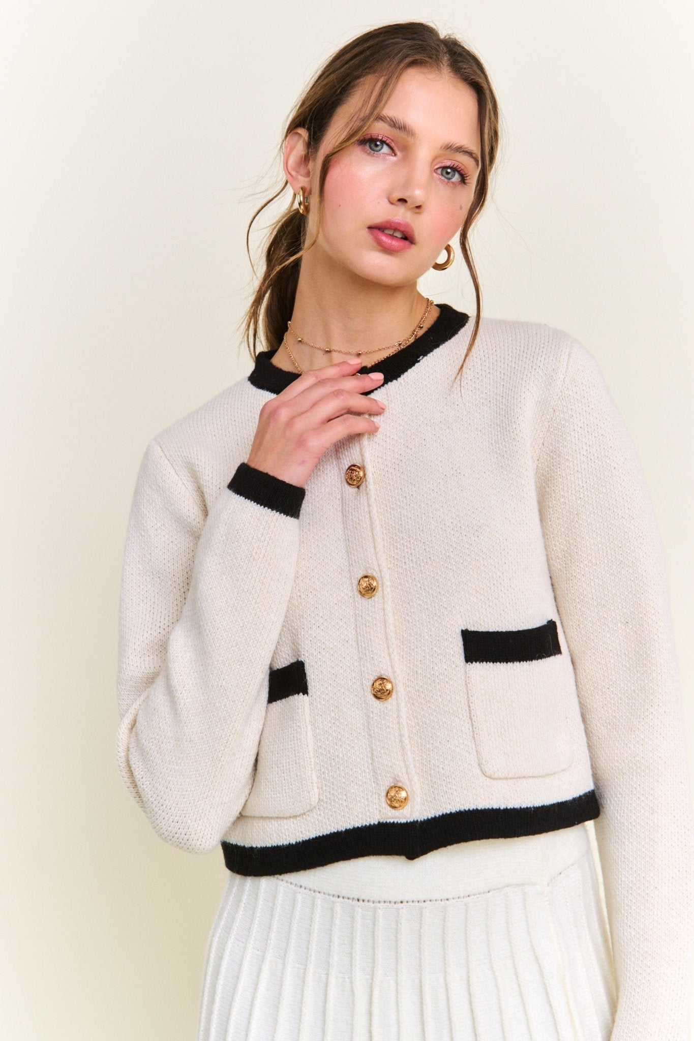 Coco Ivory Cardigan - 3125 Clothing