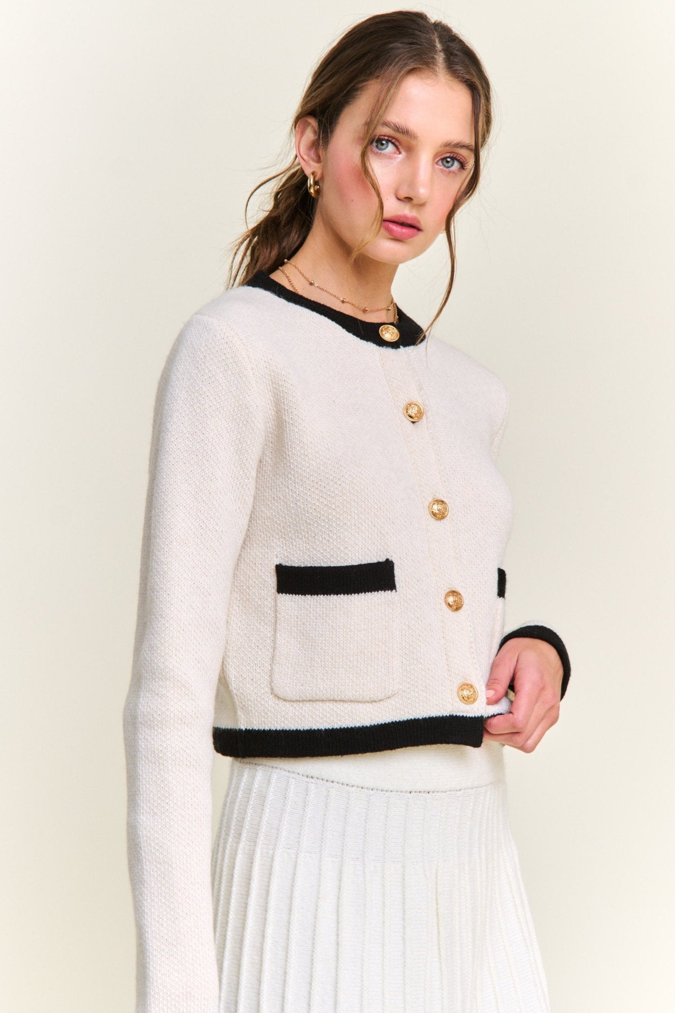 Coco Ivory Cardigan - 3125 Clothing