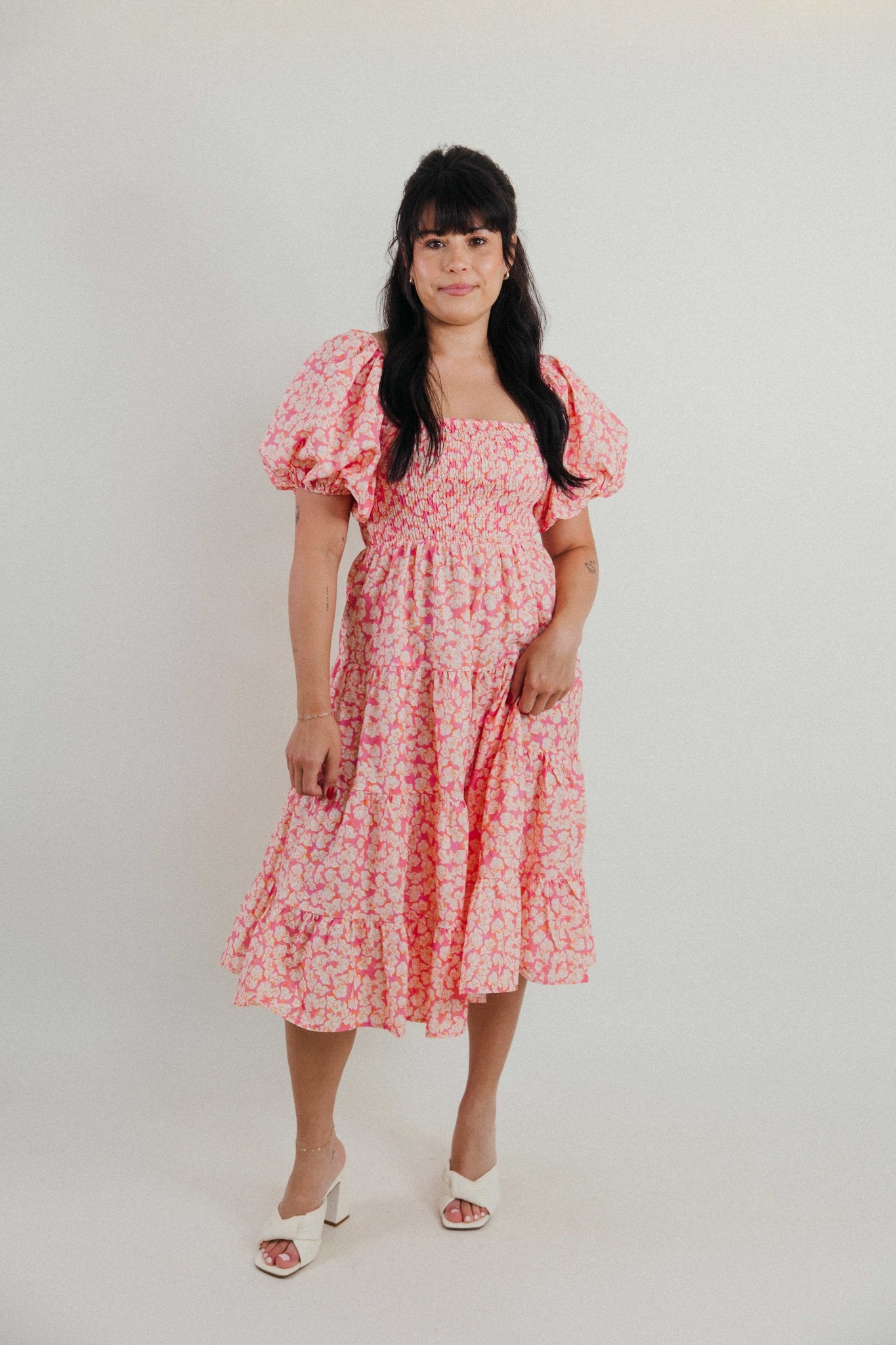 Fallon Floral Midi Dress - 3125 Clothing