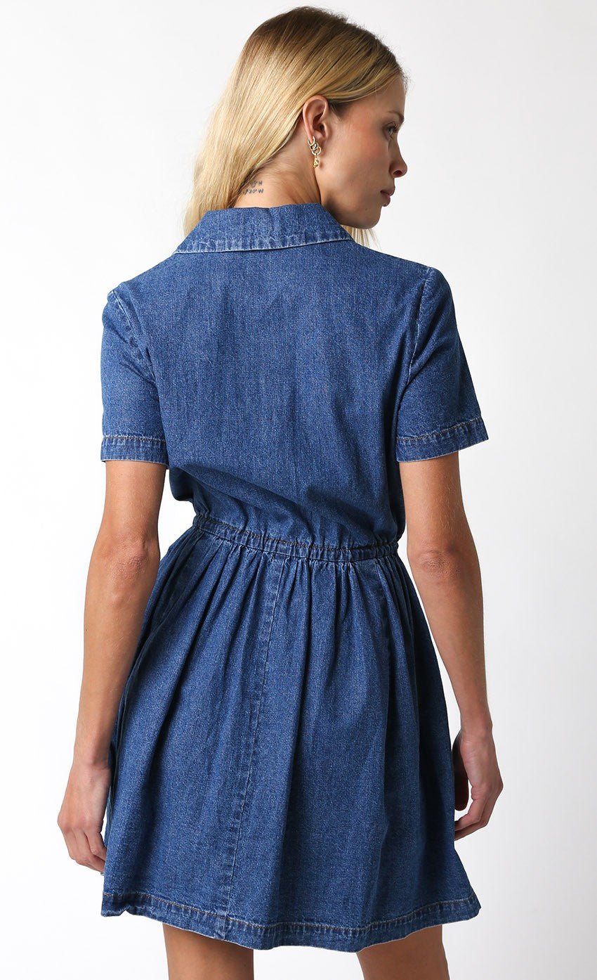 Full of Surprises Denim Dress - 3125 Clothing