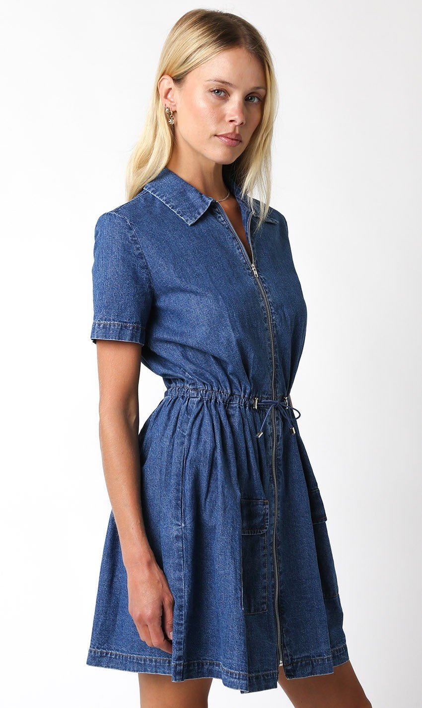 Full of Surprises Denim Dress - 3125 Clothing