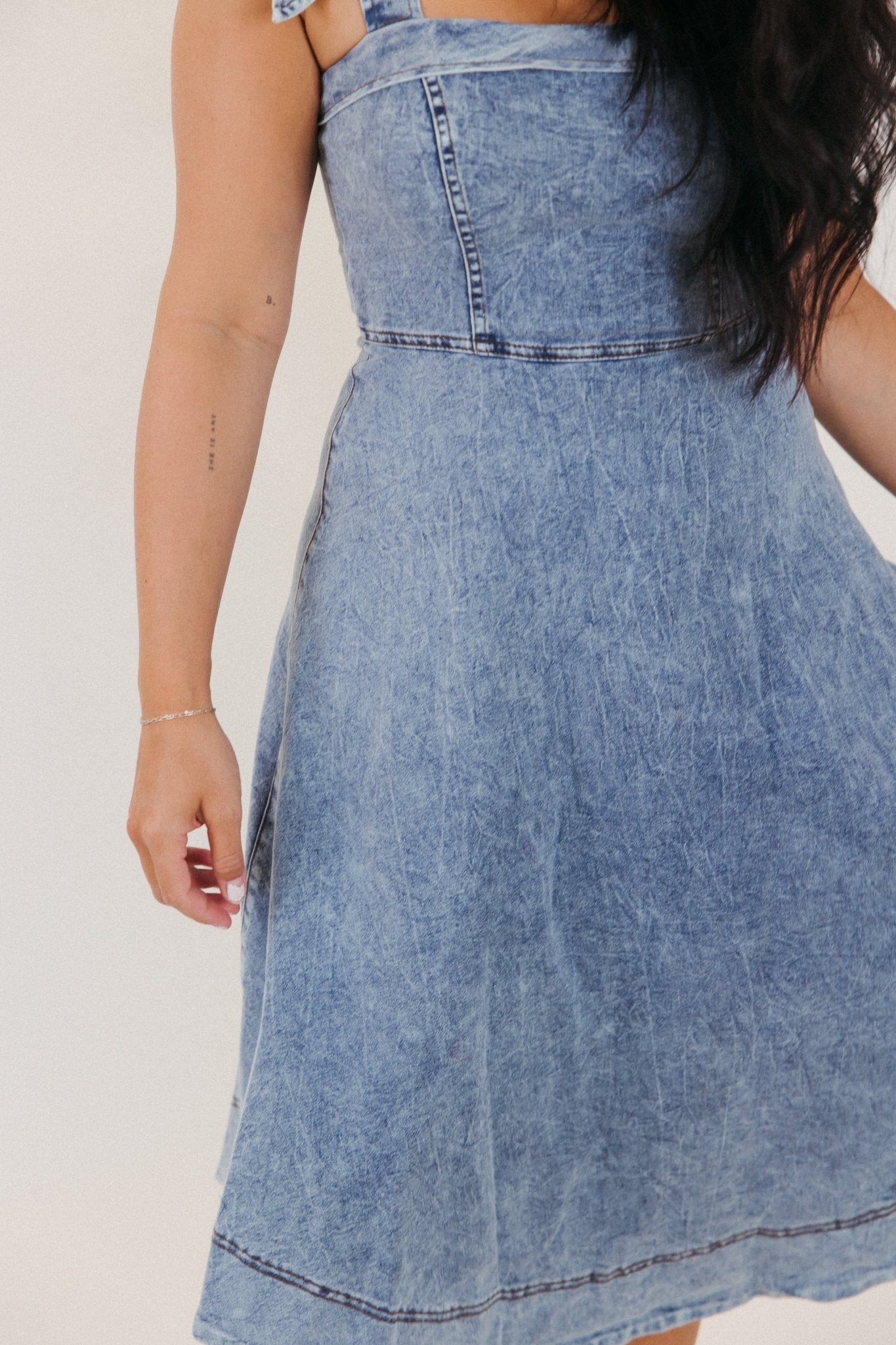 Golden Hour Denim Dress - 3125 Clothing