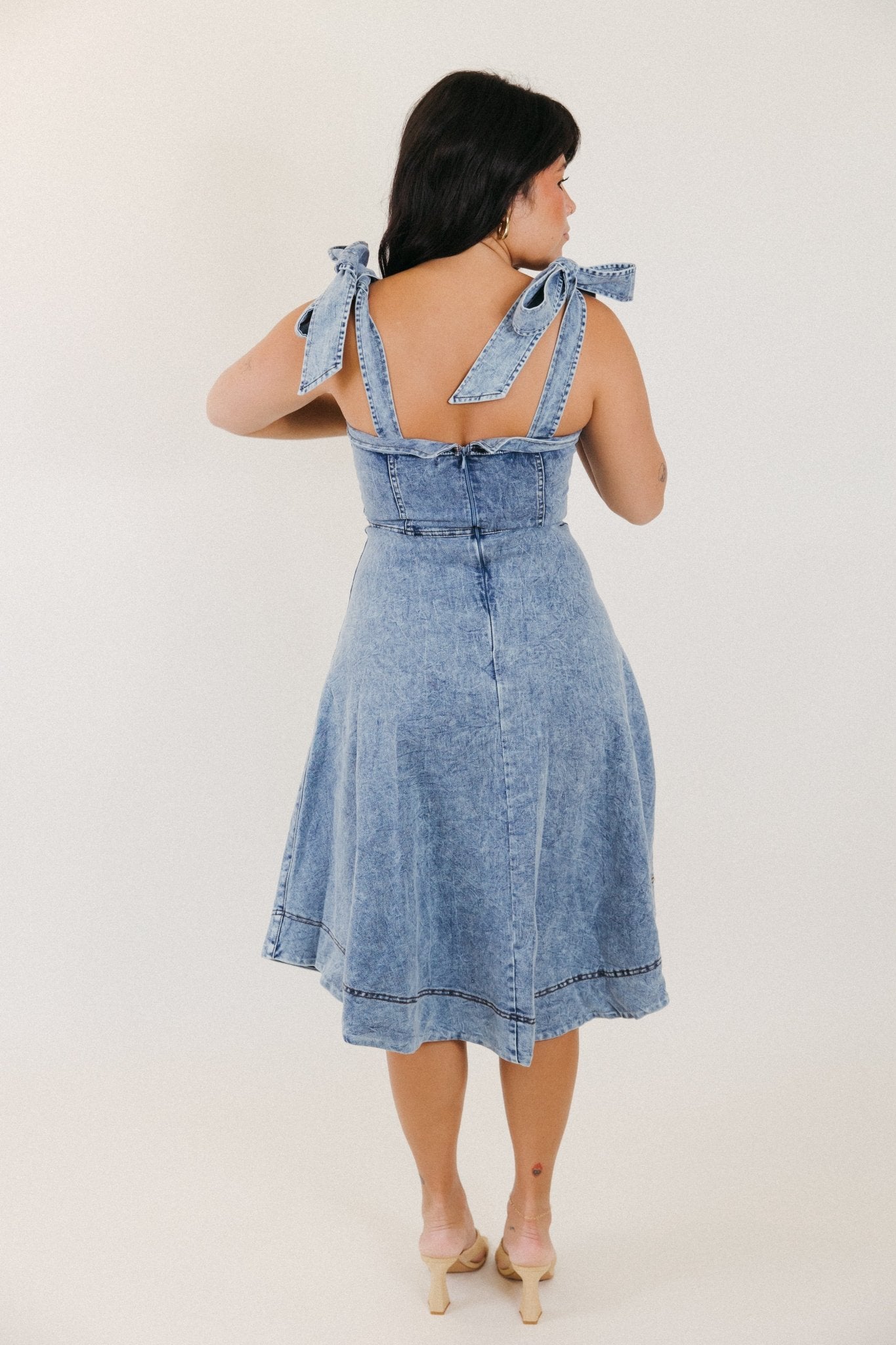 Golden Hour Denim Dress - 3125 Clothing