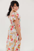 Sangria Sunrise Floral Dress - 3125 Clothing