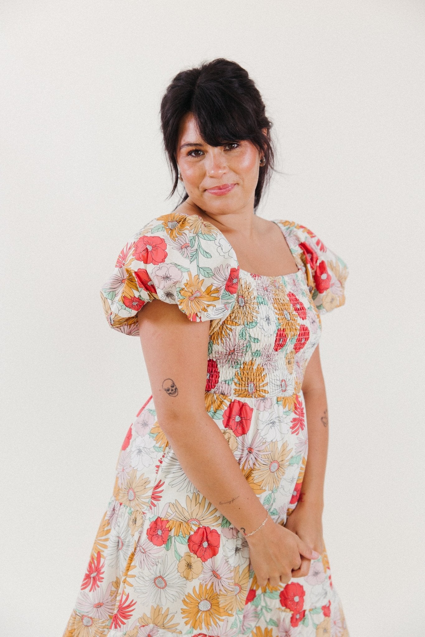 Sangria Sunrise Floral Dress - 3125 Clothing