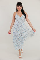 Soft Summer Floral Dress - 3125 Clothing