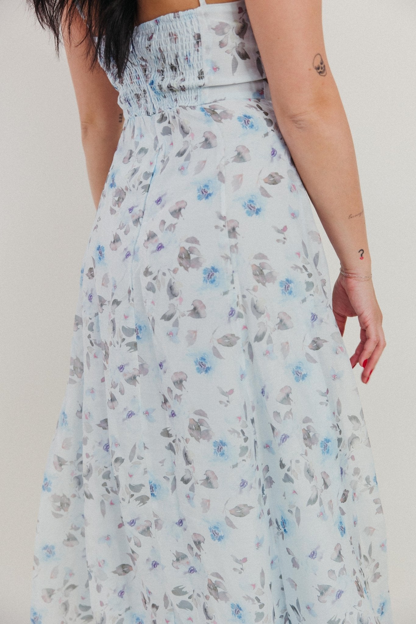 Soft Summer Floral Dress - 3125 Clothing