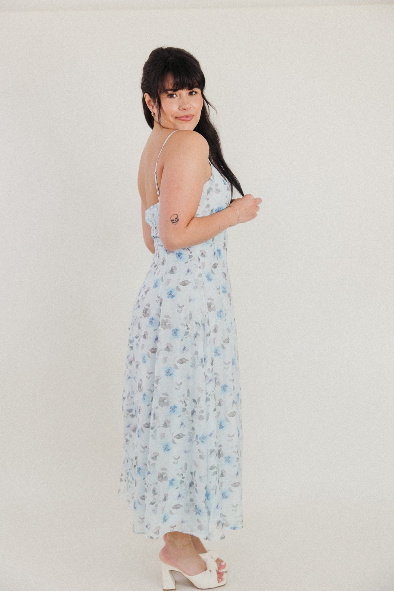 Soft Summer Floral Dress - 3125 Clothing