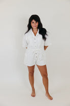 Something About It White Romper - 3125 Clothing