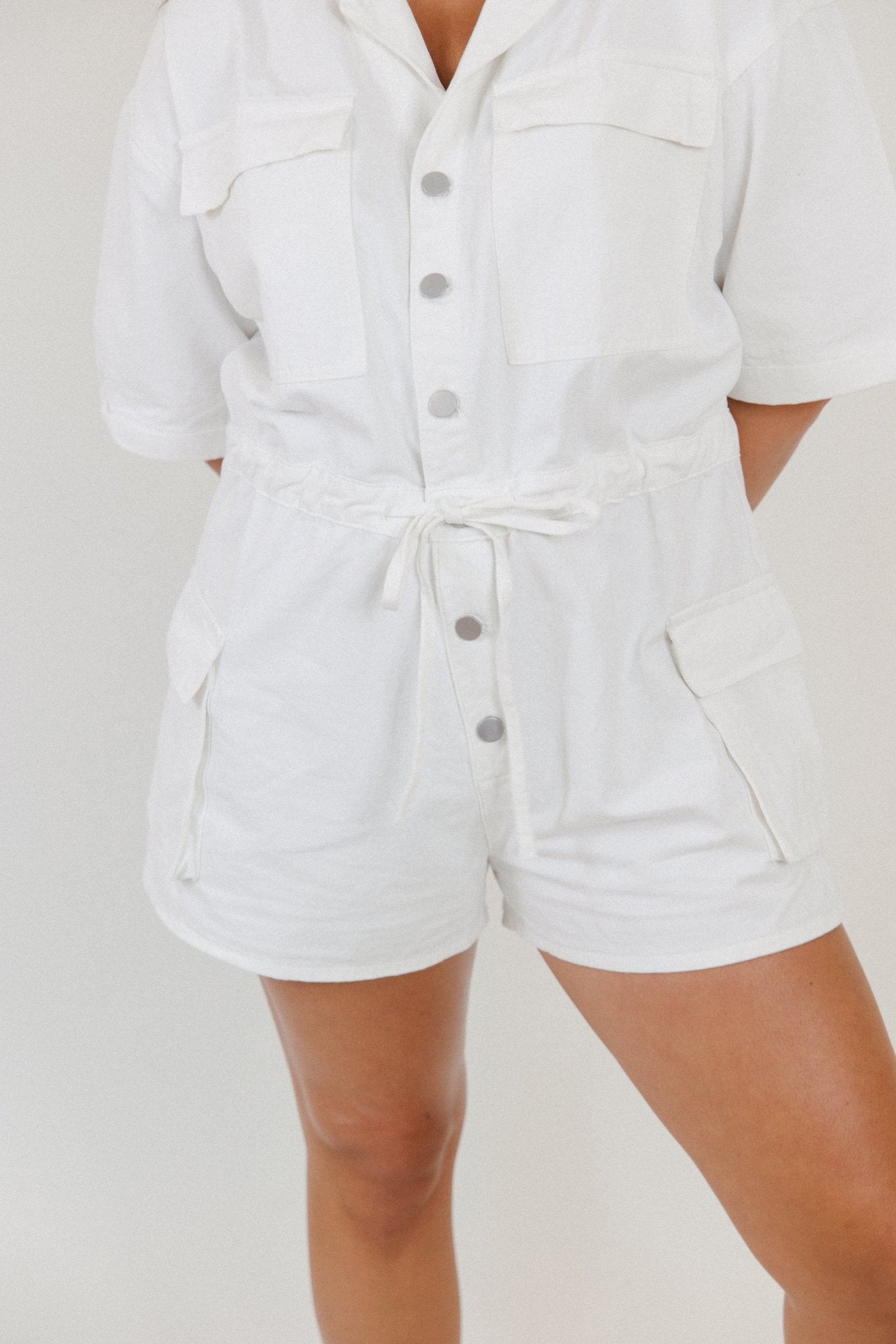 Something About It White Romper - 3125 Clothing