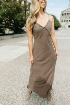 Fallen For You Dress Mocha - 3125 Clothing