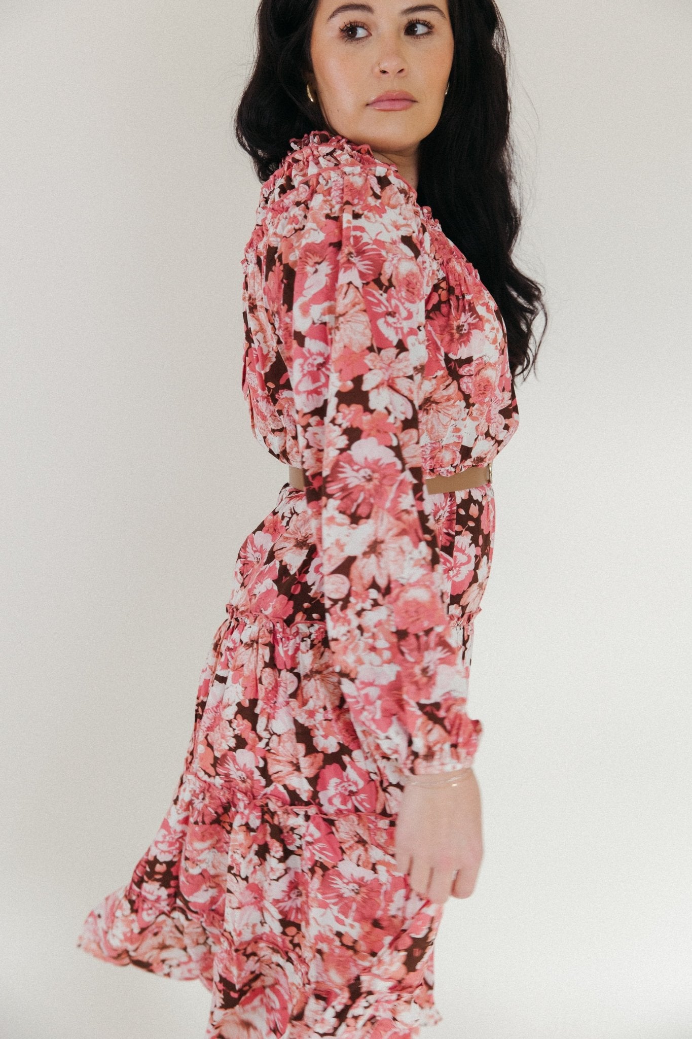 Falling Floral Dress - 3125 Clothing