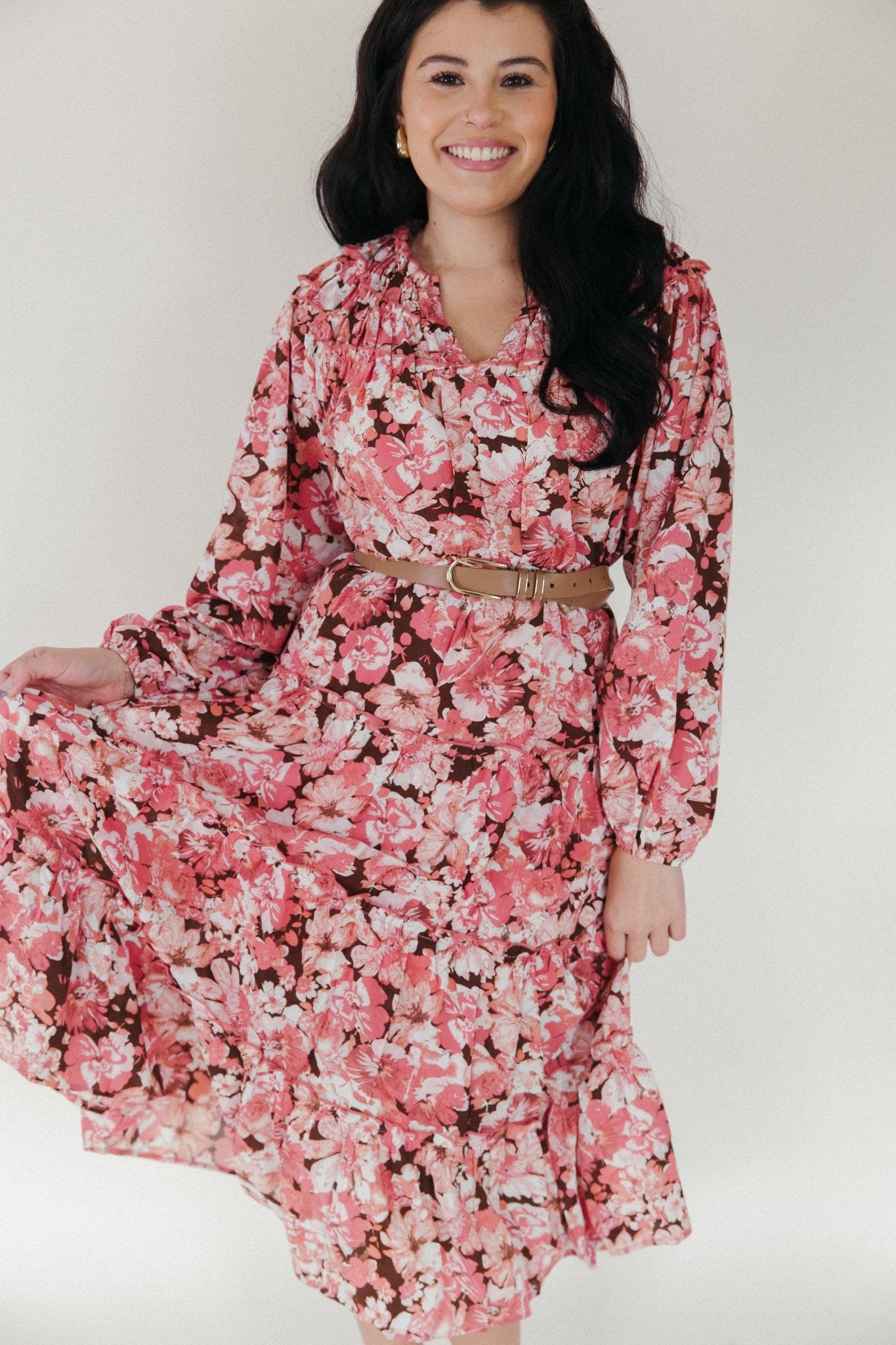 Falling Floral Dress - 3125 Clothing