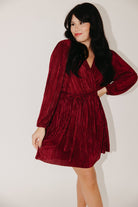 Festive Feelings Plisse Dress - 3125 Clothing