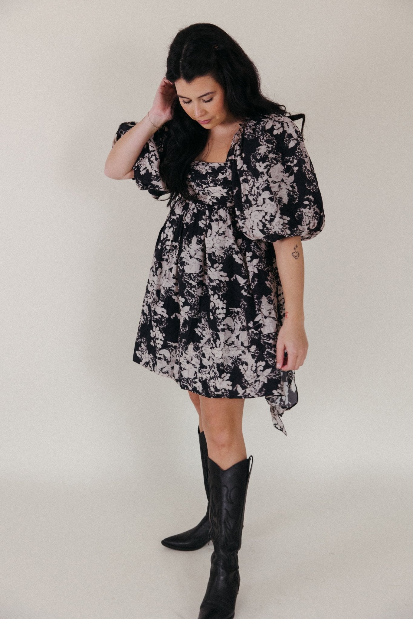 Midnight Blossom Dress - 3125 Clothing