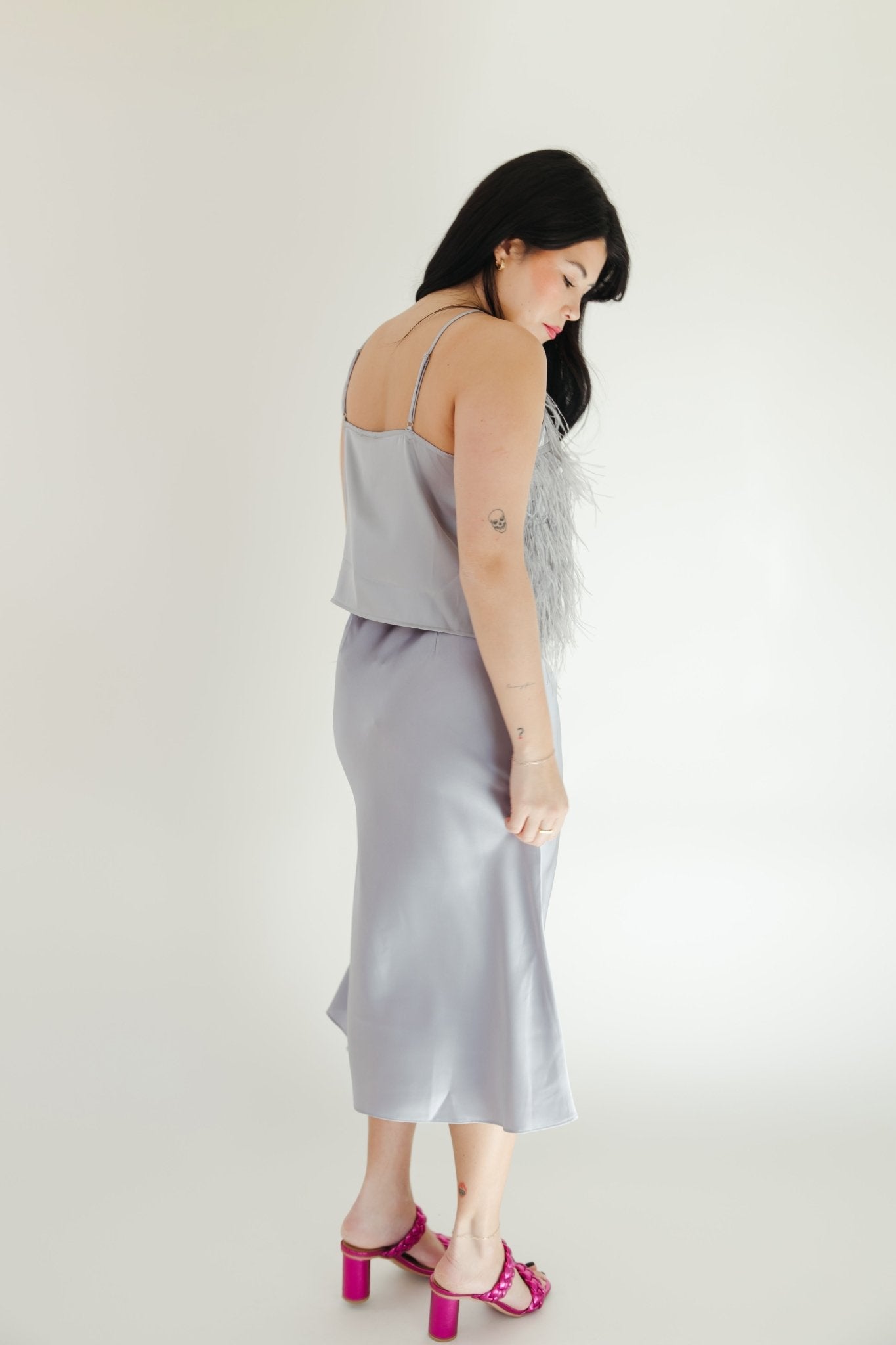 Misty Elegance Midi Skirt - 3125 Clothing