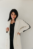 Noire Blanc Elegance Coat - 3125 Clothing