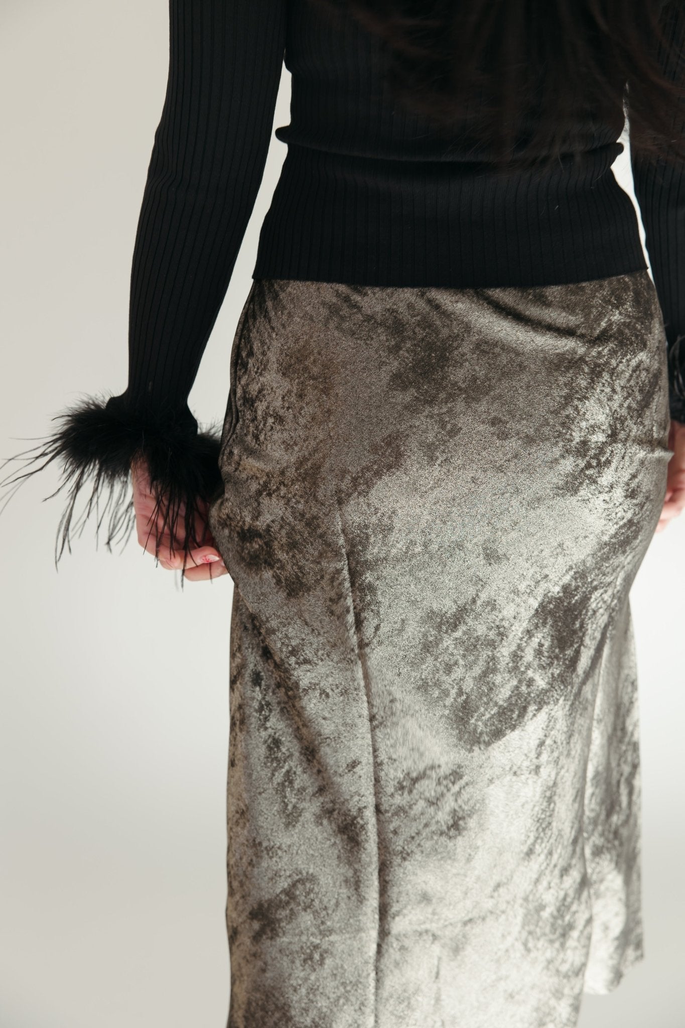 Pewter Poise Skirt - 3125 Clothing