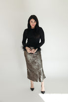 Pewter Poise Skirt - 3125 Clothing