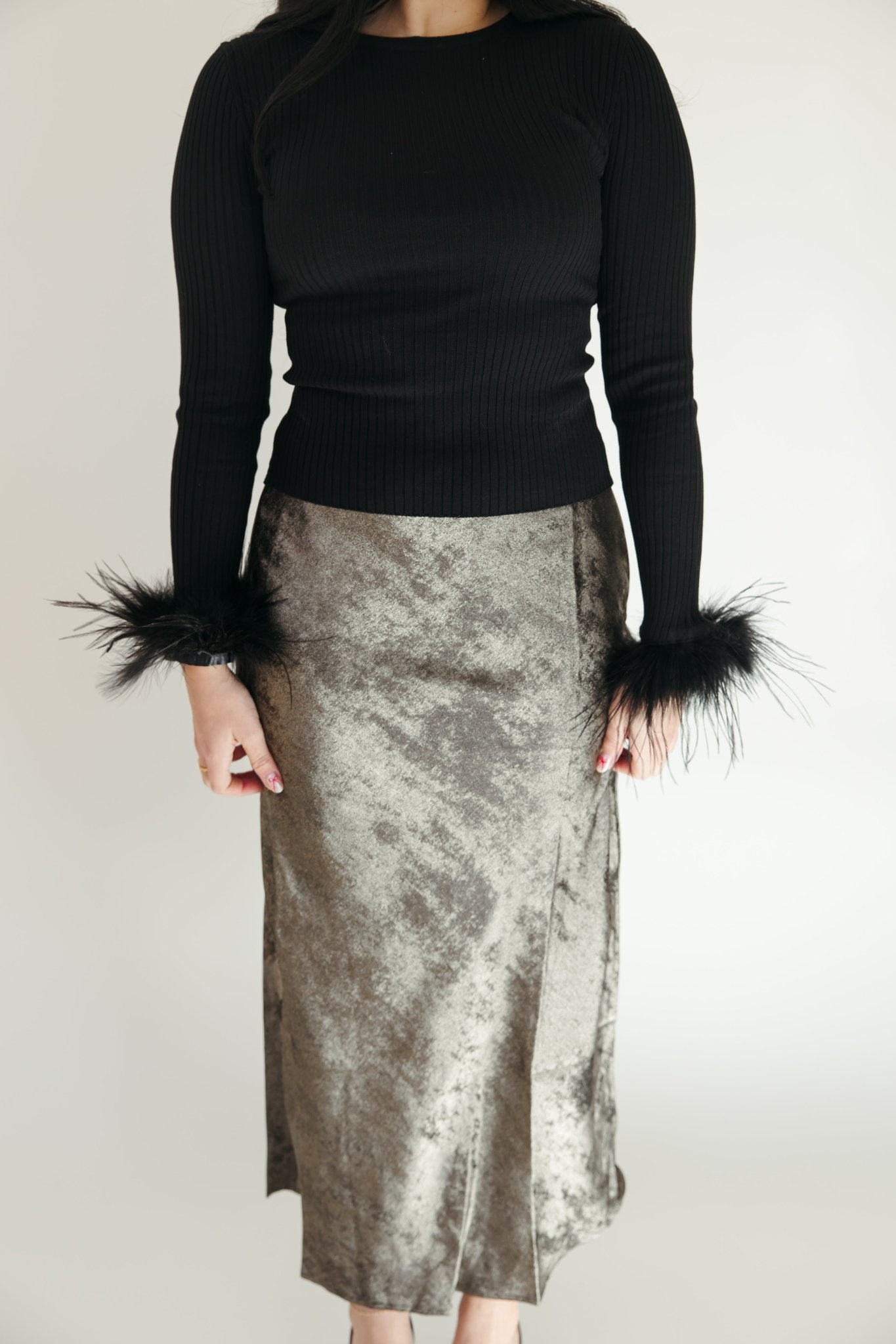 Pewter Poise Skirt - 3125 Clothing