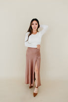 Pure Bliss Silk/Satin Skirt - 3125 Clothing