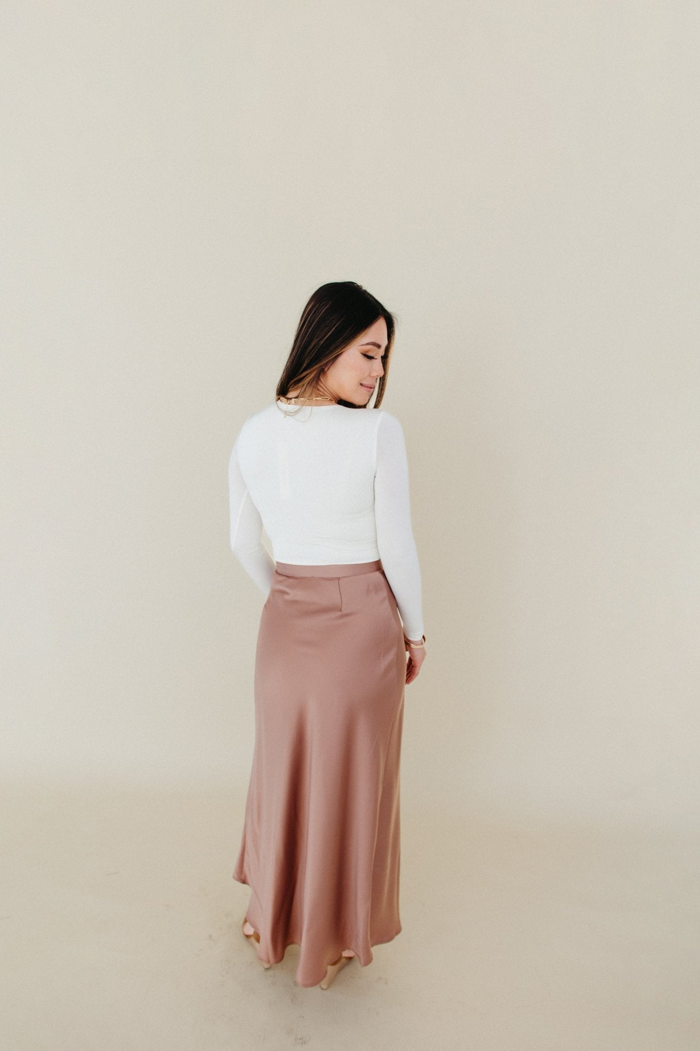 Pure Bliss Silk/Satin Skirt - 3125 Clothing